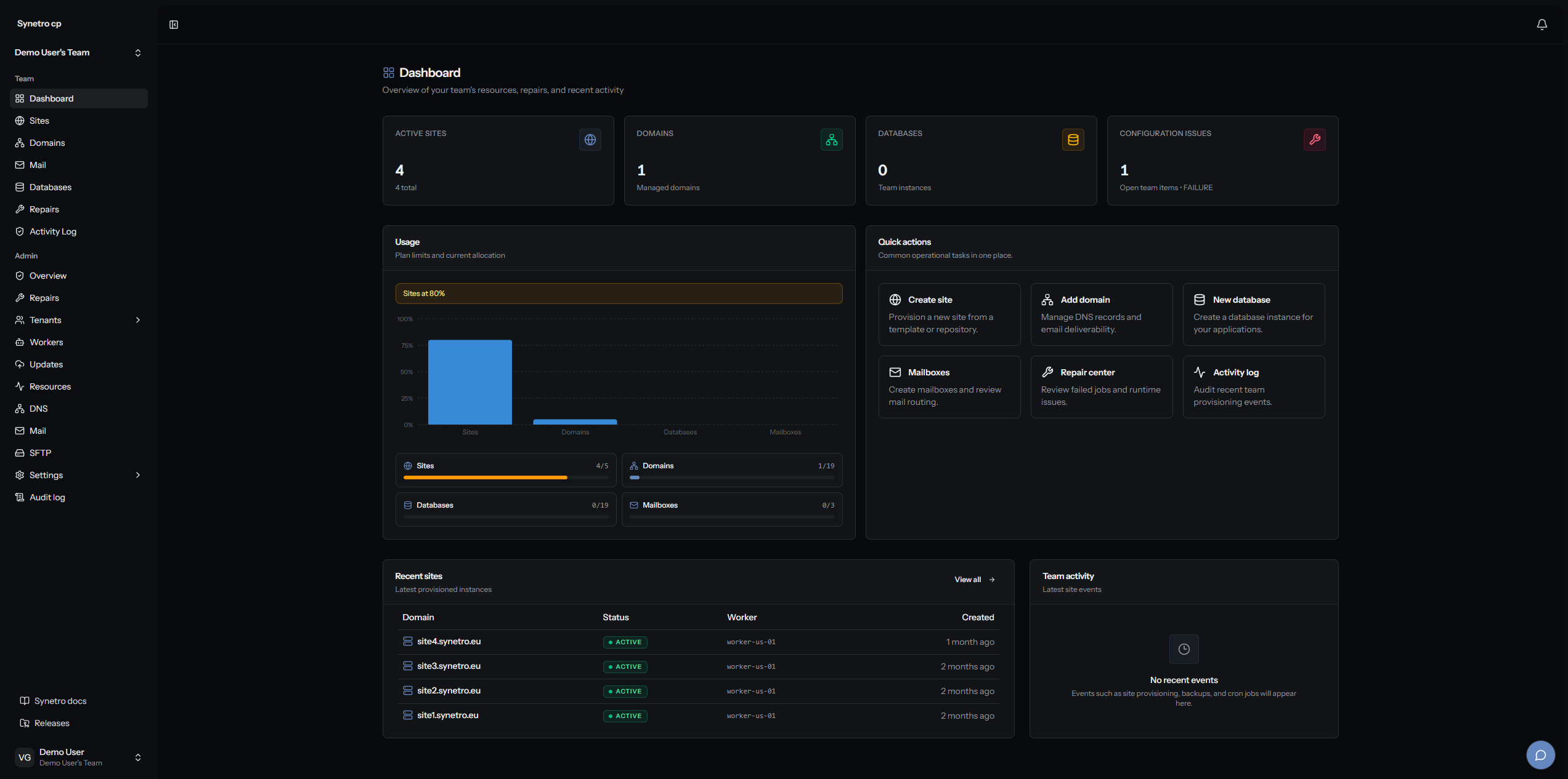 Synetro screenshot